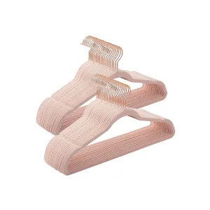 Non Slip Hangers with Rose Gold Color Swivel Hook
