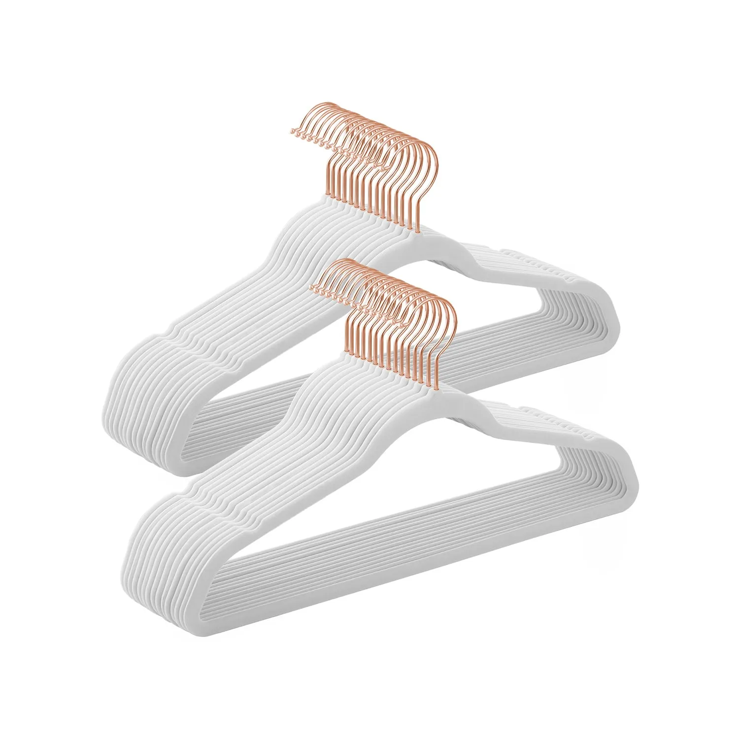 Non Slip Hangers with Rose Gold Color Swivel Hook