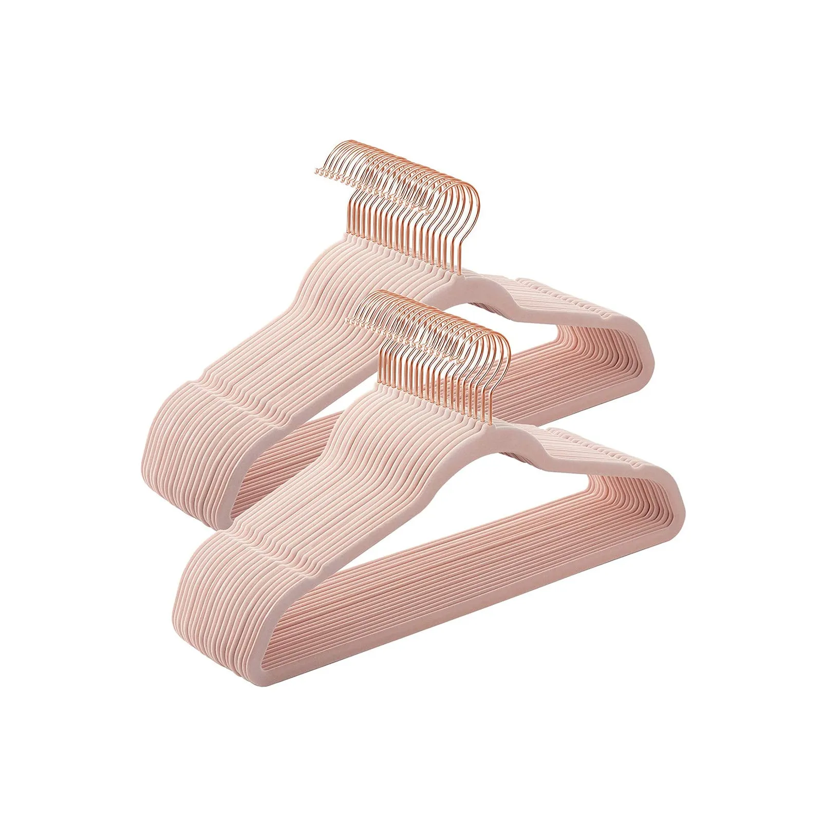 Non Slip Hangers with Rose Gold Color Swivel Hook