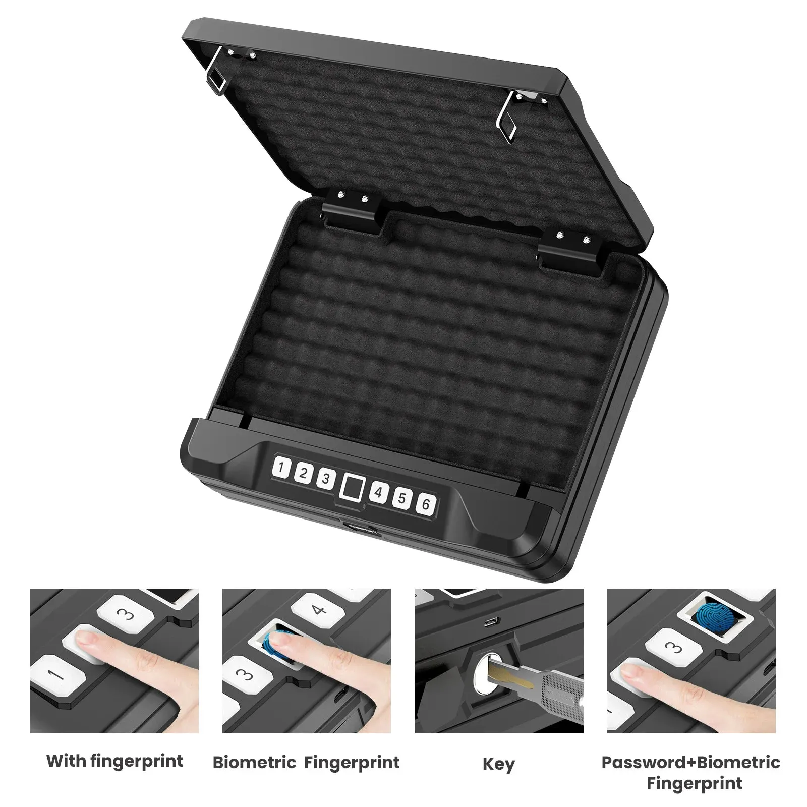 Portable Firearms Safe Box.