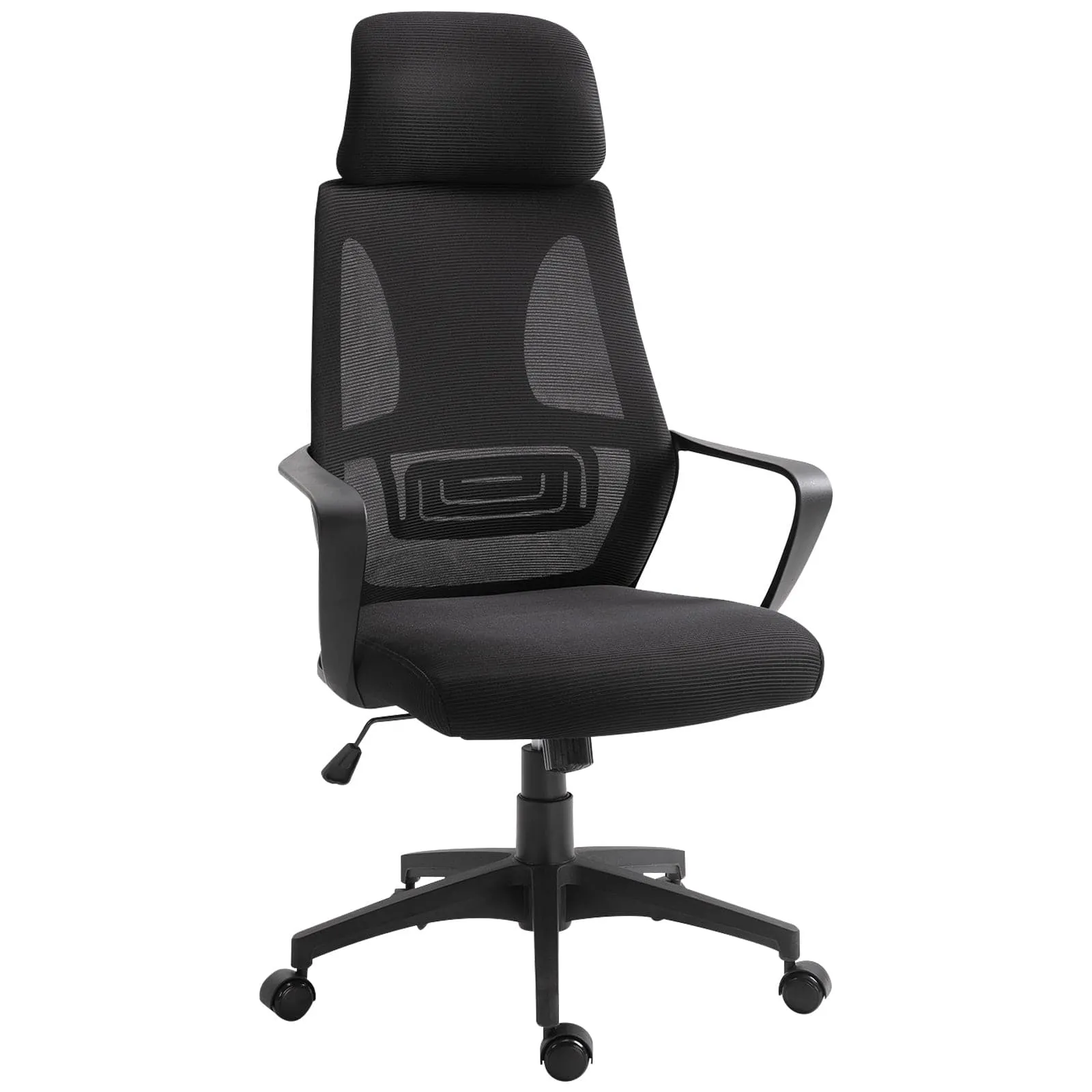 ProperAV Extra Mesh Ergonomic Adjustable Mesh Office Chair with Headrest & Lumbar Support