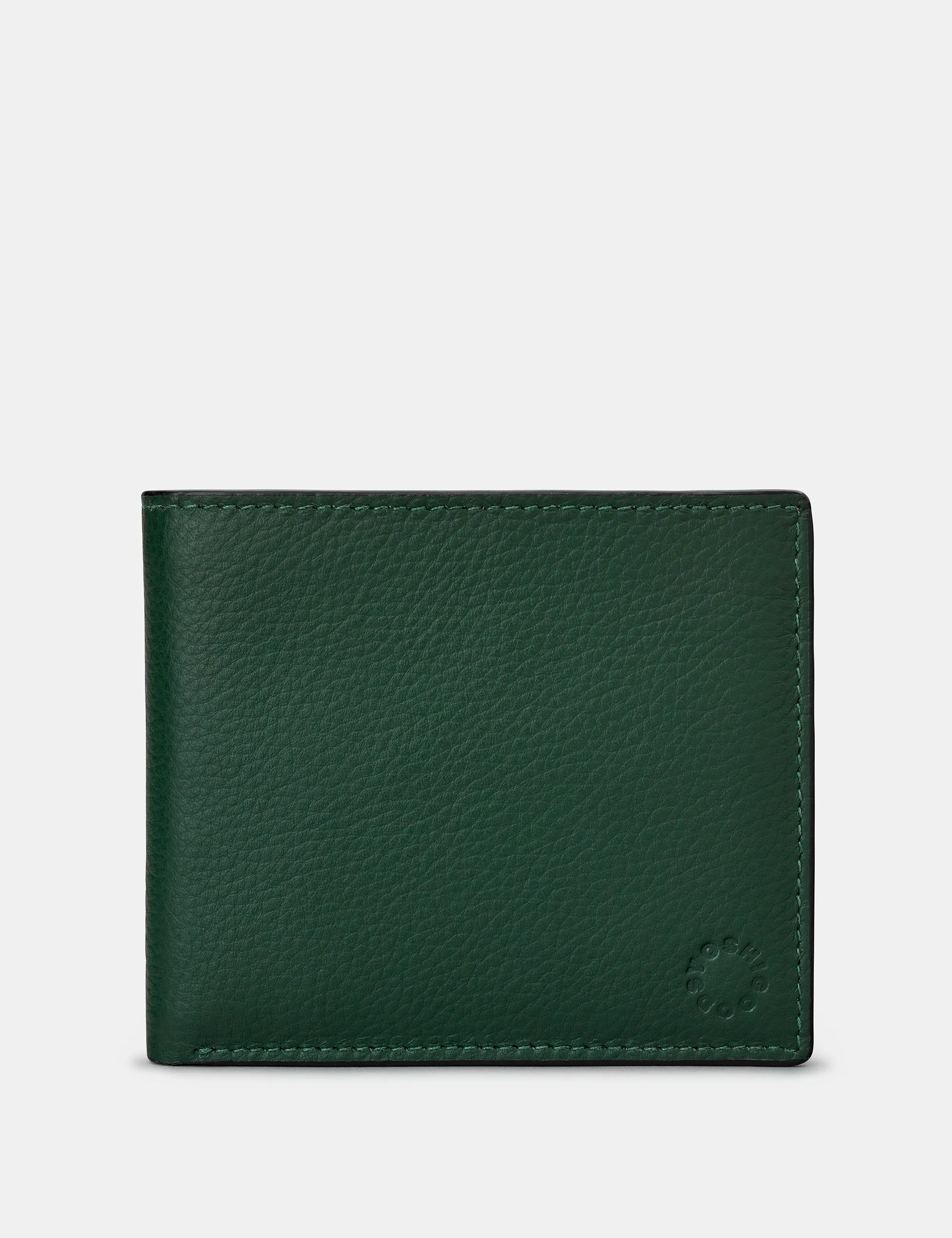 Racing Green And Brown Leather Wallet
