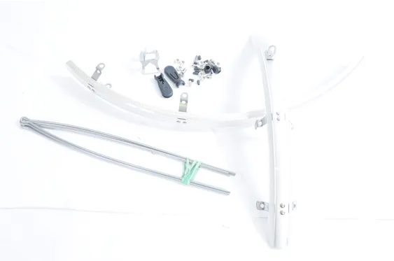 SET RSP ROAD BIKE RACING CYCLE MUGUARDS SUIT 27”& 28” 700c x 18-23 WIDE SILVER