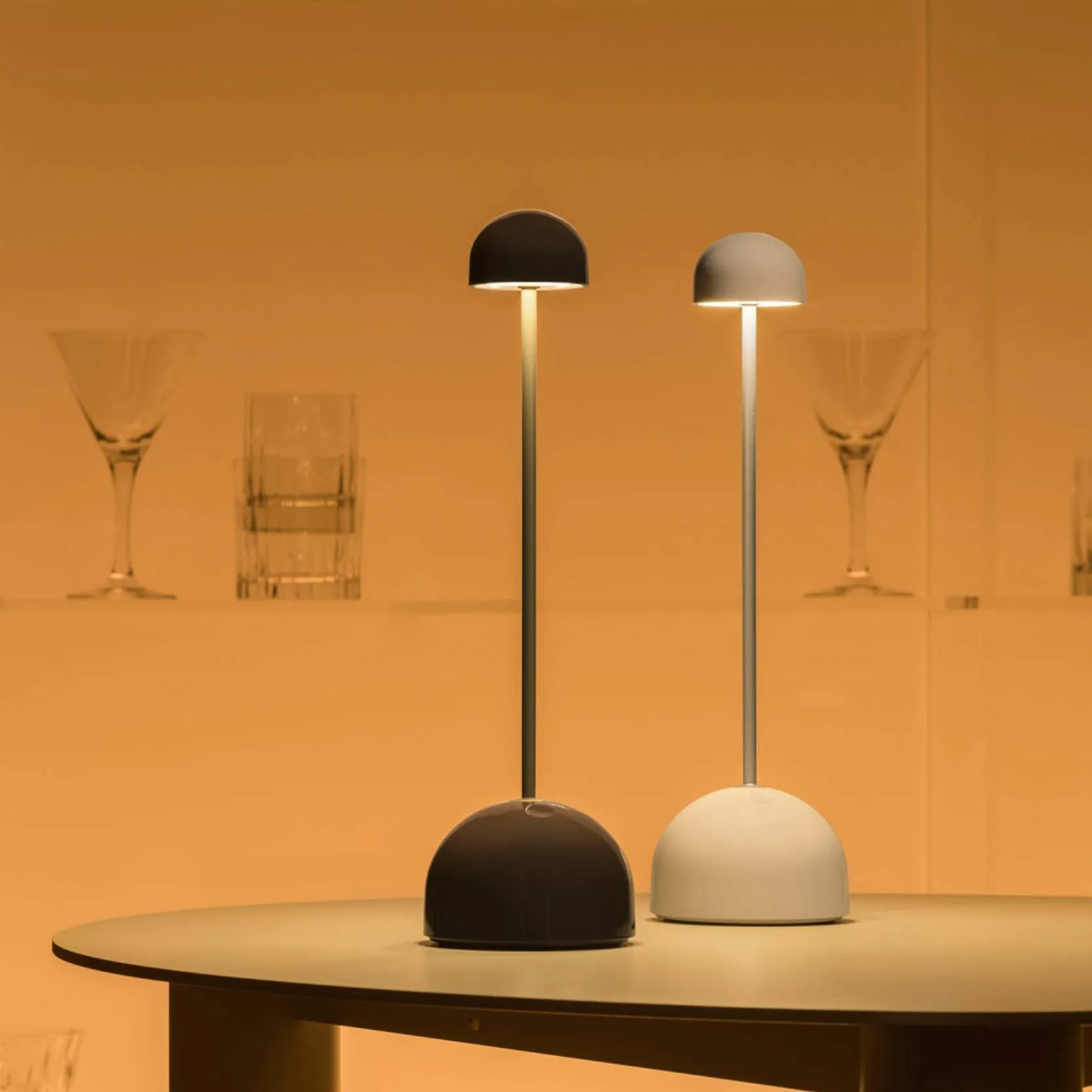 Sips Portable Table Lamp: Outdoor
