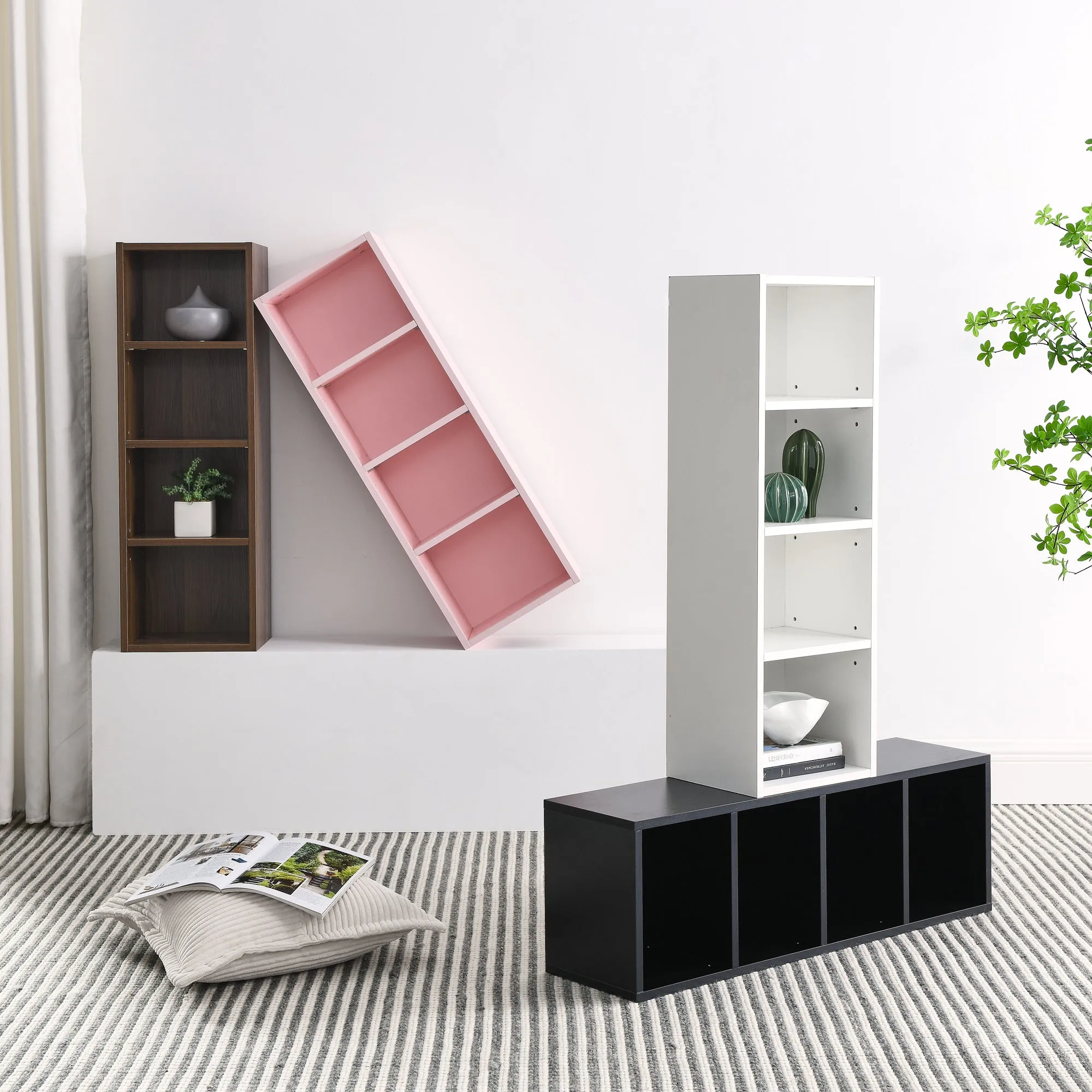 Slim Storage Cabinet - Walnut