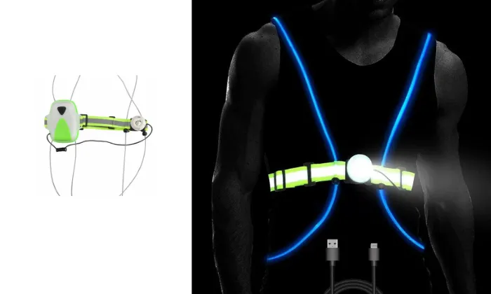 Unisex USB Rechargeable Night Running Chest Lamp