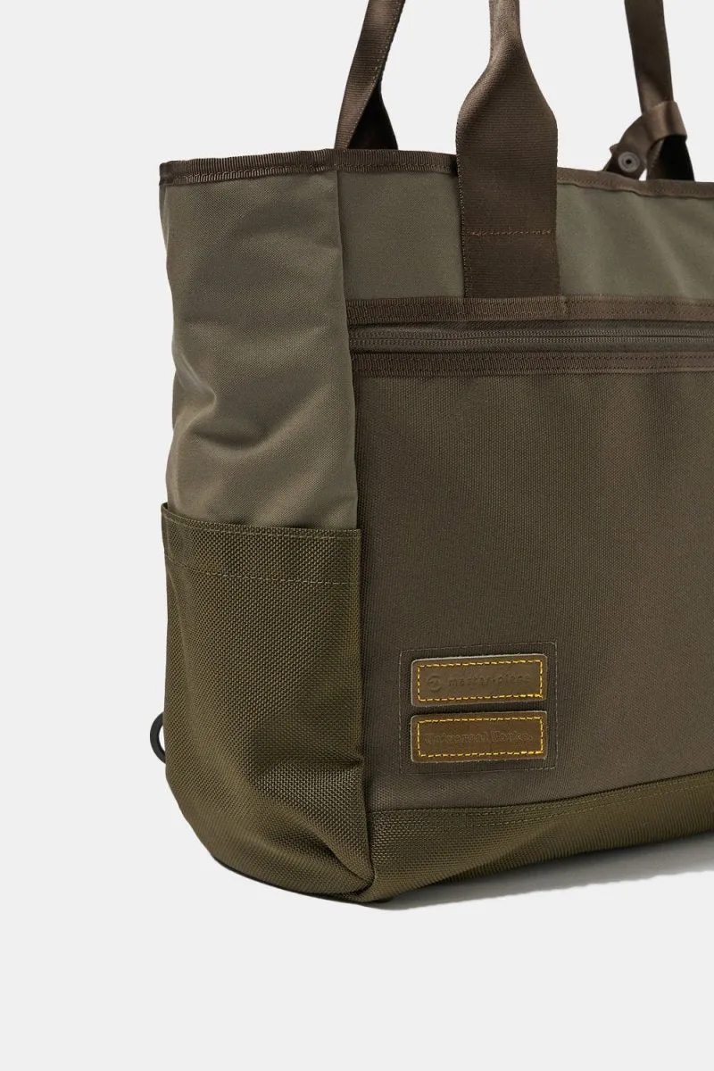 Universal Works x Master-Piece Tote Bag (Olive Recycled Tech Canvas)