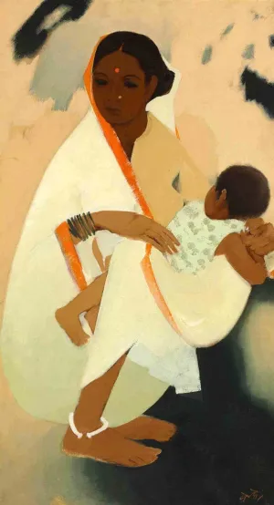 Untitled (Mother and Child) - II - Framed Prints