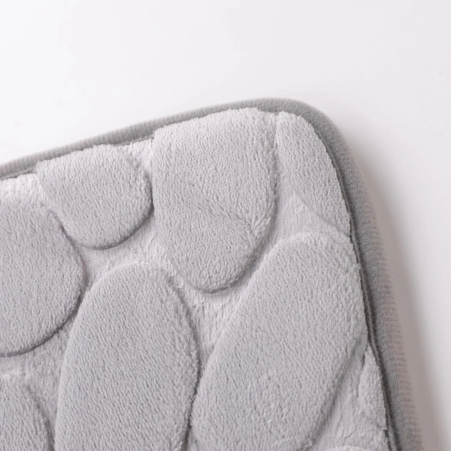 Urbane Home Bath Mat | Bathroom Mat | Mat for Bathroom | Shower Bath Tub Mat | Living Room Mat | Foot Massager Mat | Square Shape Floor Mat | SZ-01B | Gray