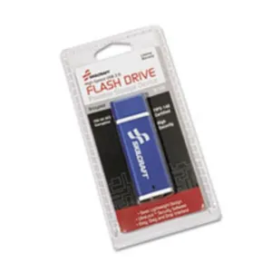 USB FLASH DRIVE, ULTRA SLIM, 32GB, SILVER, 1 EACH