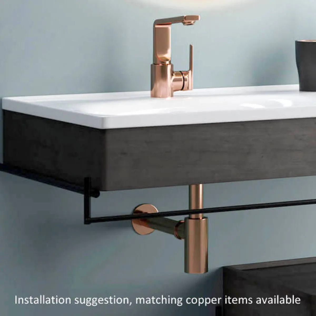 VitrA Origin Copper Push Open Universal Basin Waste